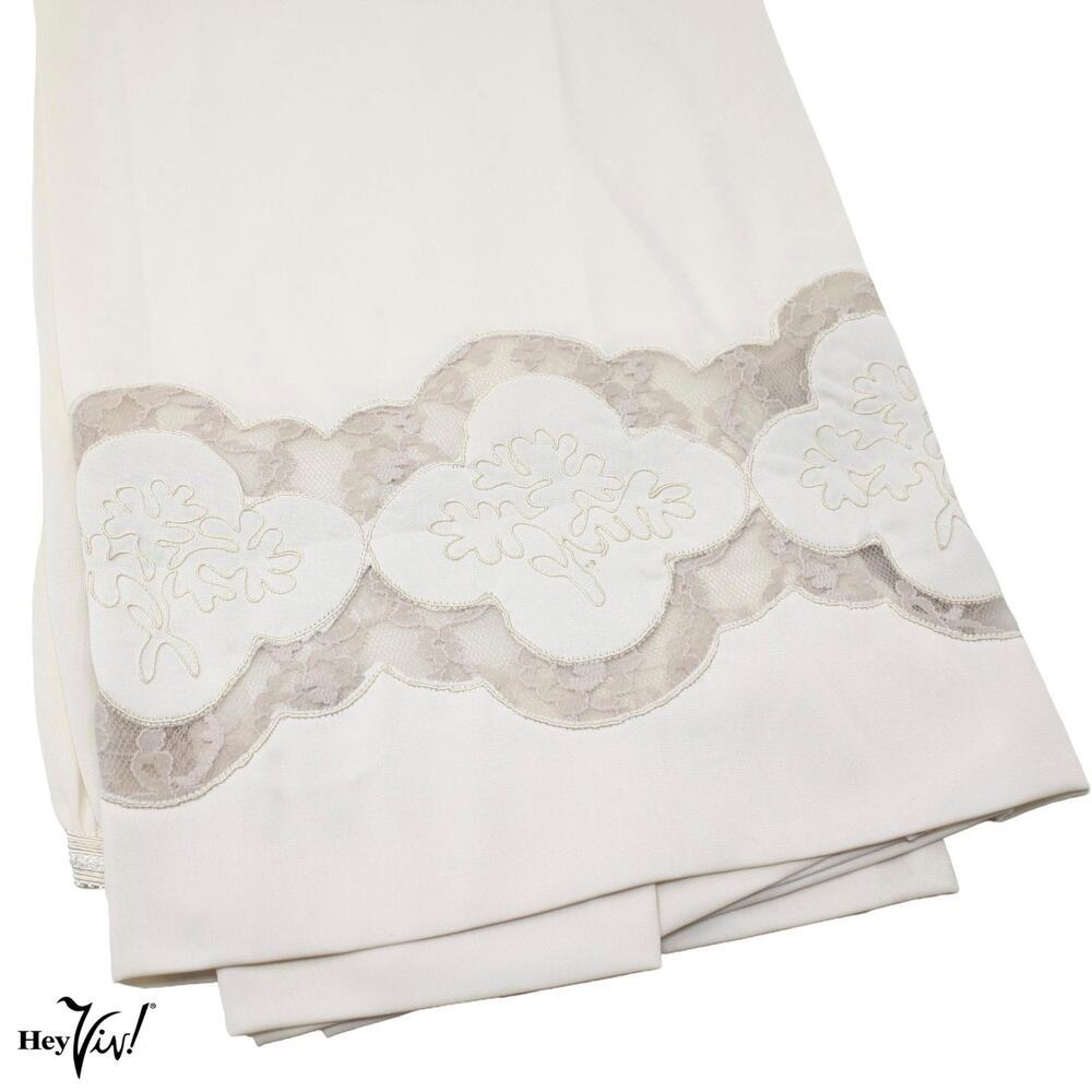 Vintage Aristocraft Ivory Lace Nylon Half Slip in Original Paper Sz XXL -Hey Viv